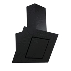 Angled glass extractor hood