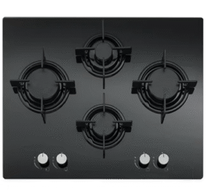 Gas on glass hob