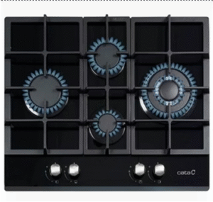 Beautiful Gas on glass hob