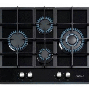 Beautiful Gas on glass hob