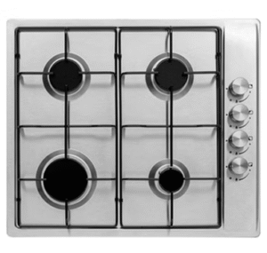 Stainless steel gas hob