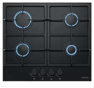 4 Burner Gas on Glass Hob