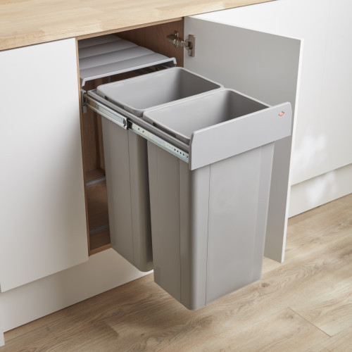 integrated recycling bin